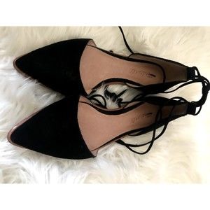 Madewell The Arielle d'Orsay Flat black womens size 6.5